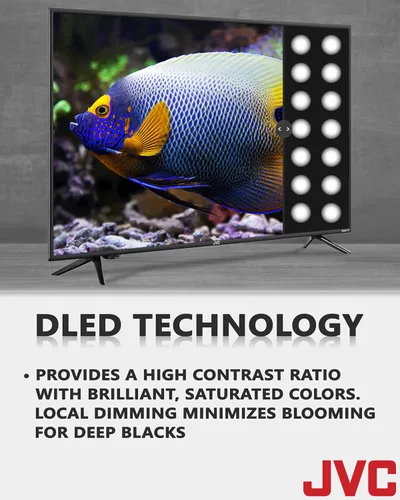 Vista 6 de JVC Televisor inteligente Roku LED HD de 32 pulgadas de 720p con aplicación de control de voz, Airplay, transmisión de pantalla y más de 300 canales