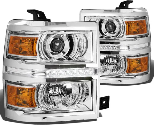 Vista 8 de DNA MOTORING HL-HPL-CSIL14-BK-AM Conjunto de faros delanteros, lado del conductor y del pasajero