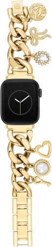 Vista 22 de Pulsera de cadena de moda Anne Klein para Apple Watch, segura, ajustable, correa de repuesto para Apple Watch, se adapta a la mayoría de las muñecas