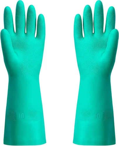 Vista 7 de ThxToms guantes de nitrilo para el hogar, resistentes al aceite, ácido, alcalinos y solventes