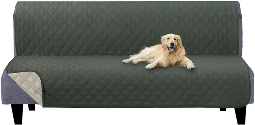 Vista 67 de U-NICE HOME Funda para sillón reclinable, reversible, con correas elásticas, resistente al agua, protege de perros y mascotas, sillón pequeño