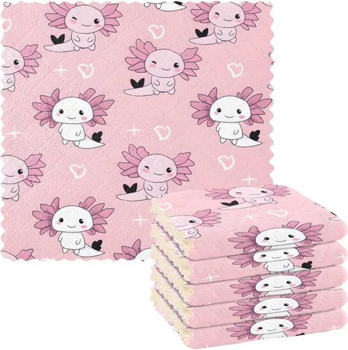 Vista 23 de ALAZA Ancient Egypt Culture - Juego de 6 paños de cocina para mujer, paños de cocina lavables de secado rápido, paño de limpieza reutilizable, 11 x