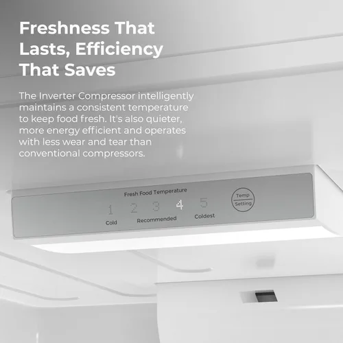 Vista 8 de Kenmore Refrigerador de 30" de montaje superior con congelador - Estanterías ajustables, cajones para vegetales con control de humedad, iluminación