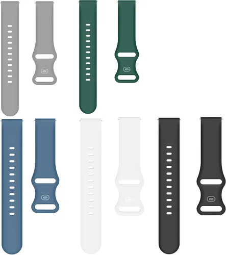Vista 6 de Lamshaw Compatible con 3Plus Vibe Plus Band, nuevas correas de repuesto deportivas de silicona suave 2021 compatibles con reloj inteligente 3Plus