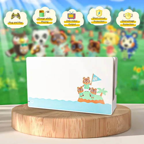 Vista 3 de Switch Dock Station para Nintendo - Reemplazo para Nintendo Switch Docking 4K1080P HDMI TV Adaptador Dock Set con adaptador de CA y cable HDMI