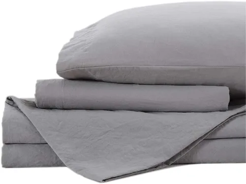 Vista 6 de Juego de sábanas de microfibra con bolsillo profundo, 120 GSM, 2400 TC, para cama individual, individual extragrande, matrimonial, queen y king