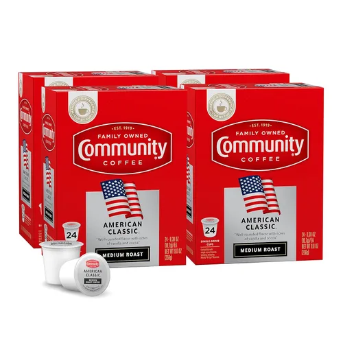 Vista 21 de Community Coffee 100% Colombia - Cápsulas de café de tostado medio oscuro, 12 unidades, compatibles con cafeteras Keurig 2.0 K-Cup, caja de 12