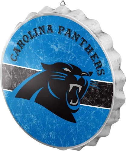 Vista 7 de NFL Team Logo Distressed Metal Hanging Wall Bottle Cap Sign