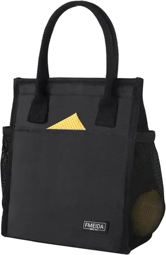 Vista 14 de Fmeida Bolsa de Almuerzo Aislada para Mujeres, Bolsas de Almuerzo Pequeñas de 6.75L con Múltiples Bolsillos, Bolsa Térmica Reutilizable