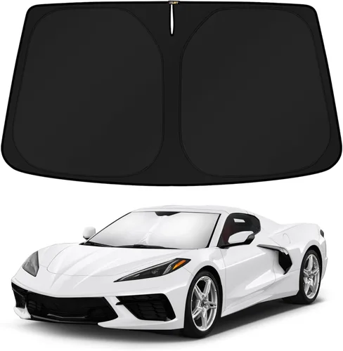 Vista 23 de KUST Parasol para parabrisas para BMW X1 F48 2016, 2017, 2018, 2019, 2020, 2021, 2022, accesorios de ajuste personalizado, parasol plegable