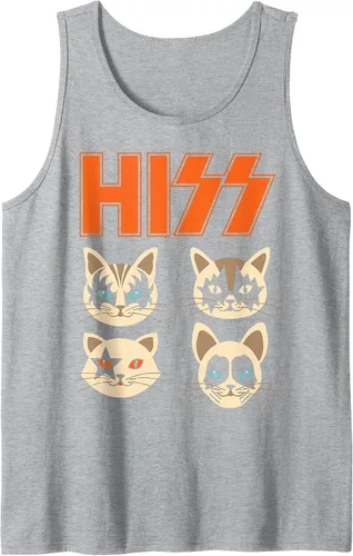 Vista 4 de Camiseta sin mangas Hiss Funny Cats Kittens Rock Rockin Negro