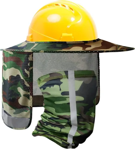 Vista 38 de TCCFCCT Protector Solar de Ala Completa con Malla para el Cuello, Visera Solar de Alta Visibilidad con Protección para el Cuello y Bandana Diadema