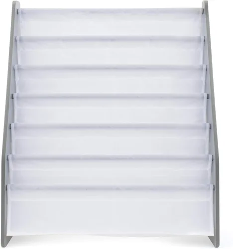 Vista 6 de Humble Crew Kids Bookshelf 6-Tier Book Rack Organizer, Extra Large Toddler Bookcase with Fabric Storage Pockets, Front-Facing Display for Children’s