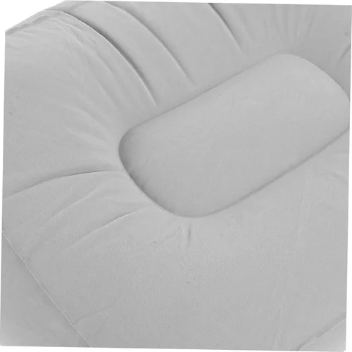 Vista 6 de LIOOBO Almohada inflable para reposapiés, taburete de masaje de pies de PVC, cojín de relajación para viajes al aire libre, hogar, oficina, avión