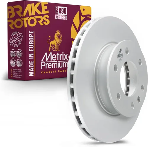 Metrix Premium Chassis Parts - Rotor de freno de disco ventilado con revestimiento frontal de 11.81 pulgadas (11.811 in) para Dodge Sprinter 2500