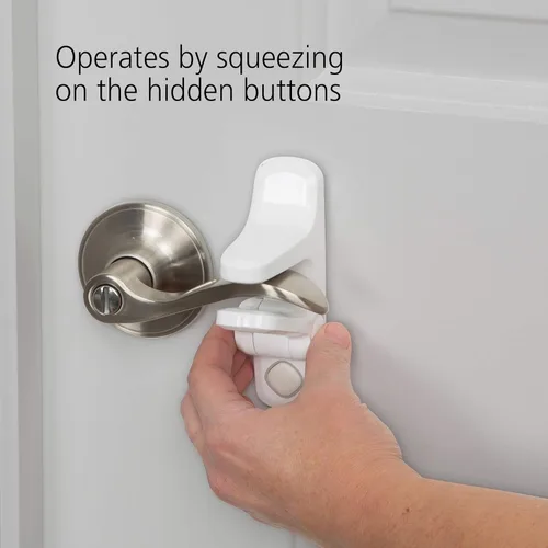 Vista 6 de Safety 1st Outsmart - Cerradura de manija de palanca, blanco, 4