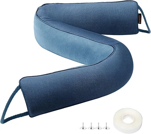 Vista 16 de MAGZO - Tapón de ruido para puerta; bloqueador de corrientes de aire, reductor de ruido, tapón de aire resistente para la parte inferior