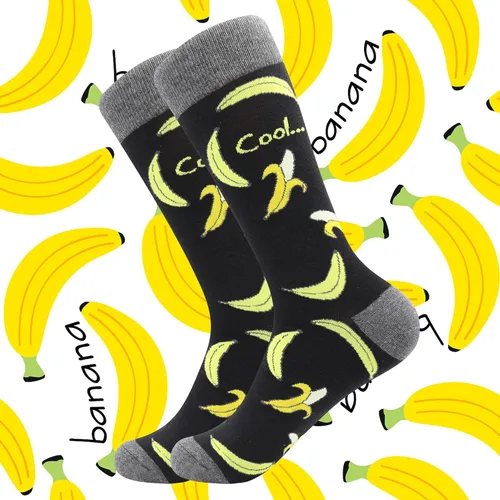 Vista 3 de BISOUSOX Calcetines novedosos para hombre, de vestir y casuales, coloridos y divertidos