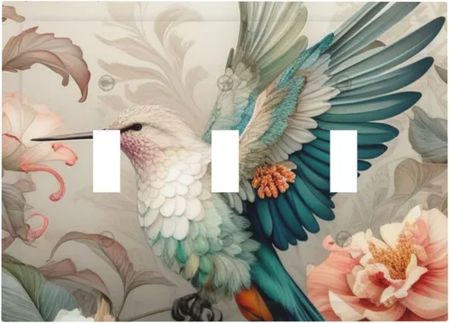 Vista 15 de Cubiertas de Interruptor de Luz Artísticas Decorativas Boho Figura Abstracta Interruptor de Pared Único Placa de Interruptor Decorativo Placa