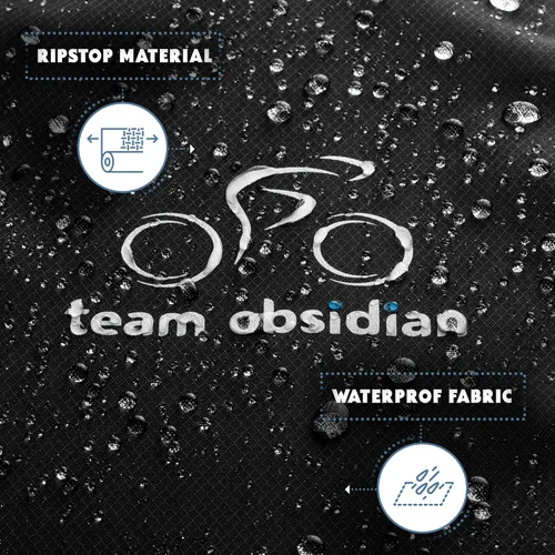 Vista 7 de Funda para bicicleta, impermeable para almacenamiento de bicicletas al aire libre para 1, 2 o 3 bicicletas. Material resistente Ripstop. 2 tipos
