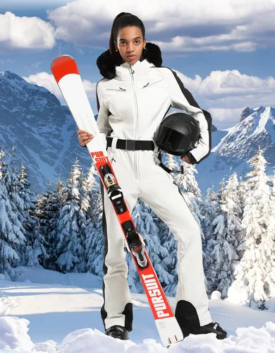 Vista 3 de GSOU SNOW Traje de esquí para mujer, traje de nieve de una pieza, para snowboard, delgado, aislante, impermeable, resistente al viento