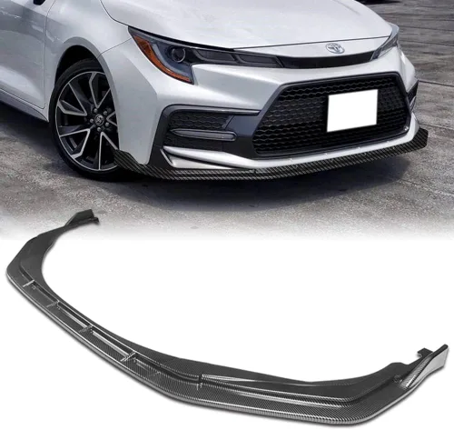 Vista 7 de Q1-TECH, borde de parachoques delantero compatible con el modelo Toyota Corolla XSE/SE 2020-2025, alerón de parachoques delantero, kit divisor
