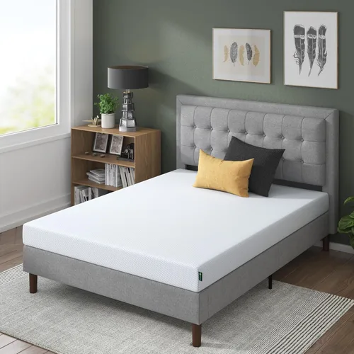 Vista 20 de Zinus Colchón de espuma viscoelástica refrescante de té verde de 6 pulgadas [nueva versión], individual, sin fibra de vidrio, firmeza media, espuma