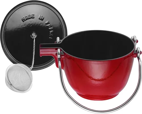 Vista 4 de Staub. Tetera redonda La Theiere., Cereza