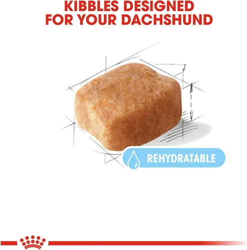 Vista 3 de Royal Canin Breed Health Nutrition Dachshund 8+ Alimento seco para perros mayores, bolsa de 3 libras