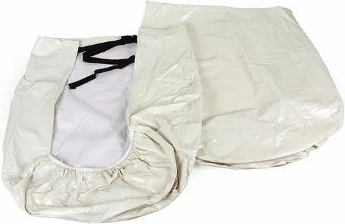 Vista 7 de Camco 45321 - Protector de vinilo para ruedas y neumáticos, paquete de 2 (24 a 26 pulgadas, blanco)