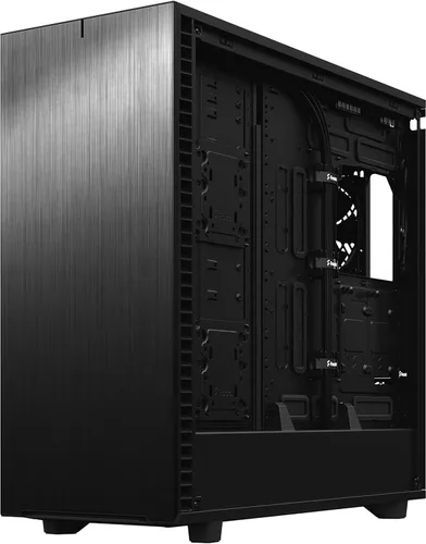 Vista 21 de Fractal Design Define 7 XL Negro de aluminio / acero cepillado sólido E-ATX Carcasa de computador de torre completa modular silenciosa