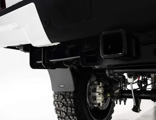 Vista 3 de Bushwacker Aletas de barro para guardabarros de bolsillo Juego de 2 piezas, negro, acabado liso MUD-20106 Compatible con Ford F-250/F-350