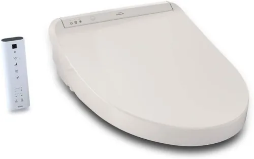 Vista 10 de TOTO® WASHLET® K300 - Asiento de inodoro electrónico con bidé con calentamiento instantáneo de agua, limpieza PREMIST y EWATER+ con varita, Algodón