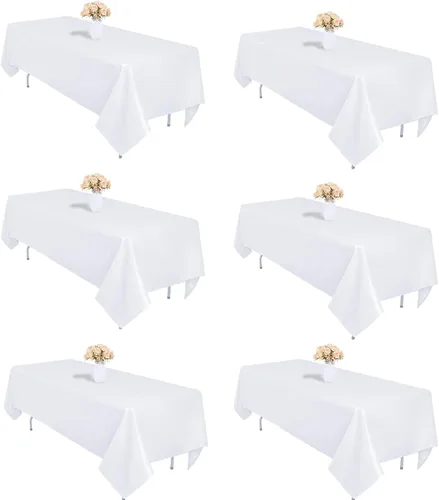Vista 17 de Mantel – Mantel de poliéster para mesa rectangular, mantel, manteles decorativos para fiestas, comedores, pícnics, lavable e irritable
