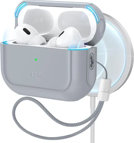 Vista 12 de ESR Funda para AirPods Pro 2, compatible con Funda de Airpods Pro de 2ª/1ª generación (2023/2022/2019), compatible con MagSafe, cubierta
