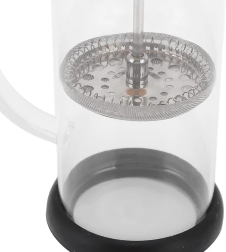 Vista 8 de flexman Cafetera de prensa francesa, vidrio de borosilicato de alta temperatura, acero inoxidable, prensa francesa para el hogar, oficina, al aire