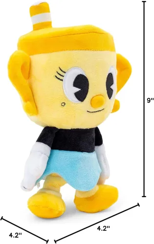 Vista 9 de Cuphead Ms. Chalice - Peluche de coleccionista de 8 pulgadas, animal de peluche suave para abrazar, coleccionable con licencia