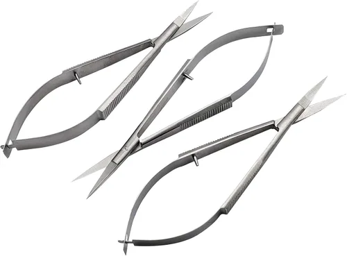 Vista 9 de ARTMAN INSTRUMENTS Micro Tijeras 4.5" recto conjunto de 3 puntada Castroviejo bordado primavera acción extra afilada para Ojo ENT Piel DENTAL