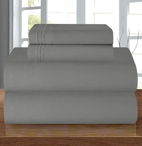 Vista 50 de Elegant Comfort - Juego de sábanas de microfibra de 1500 hilos de calidad hotelera prémium de 4 piezas - Resistente a arrugas, sábana bajera