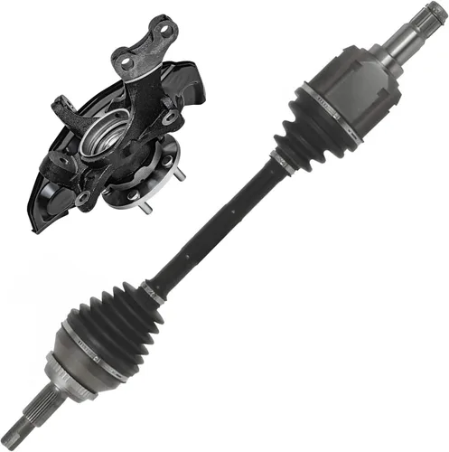Vista 69 de Detroit Axle - Ejes CV delanteros para Chevy Trailblazer EXT Buick Rainier GMC Envoy XL XUV Olds Bravada Isuzu Ascender Saab 9-7x, 2003 2004 2005