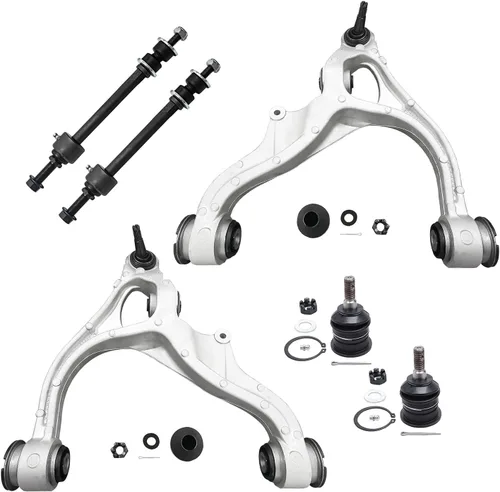 Vista 98 de Detroit Axle - Kit de brazos de control de extremo delantero RWD para Dodge Charger Challenger Chrysler 300, 2 brazos de control delantero