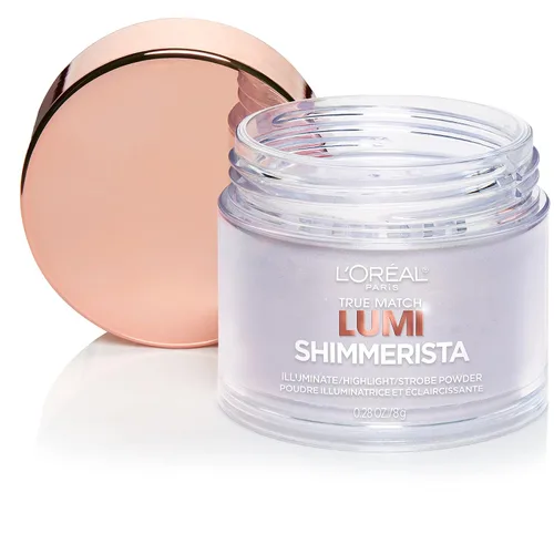 L'Oreal Paris Makeup True Match Lumi Shimmerista - Polvo de resaltado suelto, 1 unidad, luz de luna