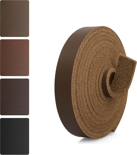 Vista 24 de JinRuiKJ Correa de cuero de grano superior – 1/2 pulgada de ancho 72 pulgadas de largo, tiras de cuero negro – muy adecuada para proyectos de arte