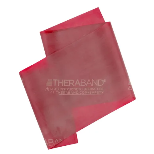 Vista 10 de THERABAND Resistance Band Set, Pack of 7 Elastic Bands for Legs, Butt, Arms, & Shoulders, 6 Ft Individual Flat Exercise Bands, Professional Latex