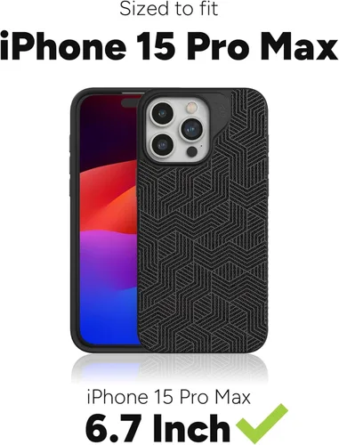 Vista 2 de ZAGG London Snap - Funda protectora para iPhone 15 Pro Max, protección contra caídas (13 pies/13.1 ft), grafeno duradero, funda MagSafe, delgada