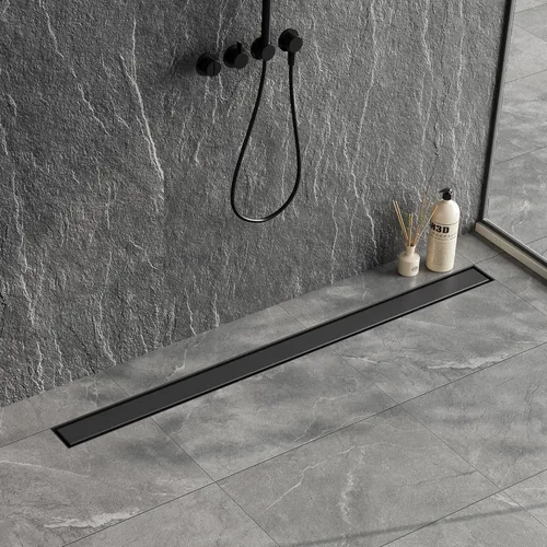 Vista 14 de Neodrain Drenaje de ducha lineal de 12 pulgadas dorado, cubierta plana y de inserción de azulejos 2 en 1, desagüe lineal de acero inoxidable