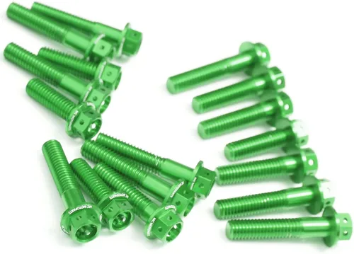 Vista 9 de Autobahn88 Kit de vestir de tuerca de piñón de motocicleta, compatible con Kawasaki Versys 300 X KLE300 2017-2020 (verde) (juego de 6)