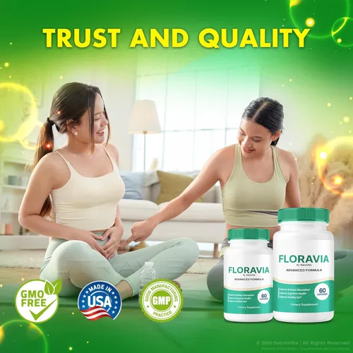 Vista 7 de Floravia Cápsulas – Apoyo premium para la salud intestinal y la digestión con ingredientes naturales para el equilibrio digestivo, microbioma