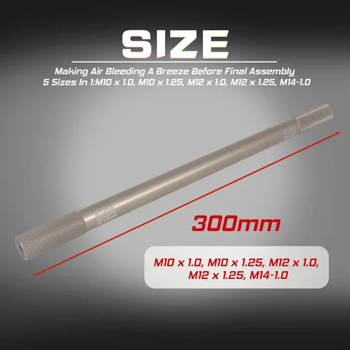 Vista 7 de Kit de herramientas de servicio para horquilla de motocicleta Porotmotor, juego de herramientas de mantenimiento de horquilla de 3 piezas