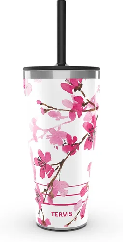 Vista 12 de Tervis - Taza transparente para café con tapa y diseño de cerezo japonés, 16 onzas